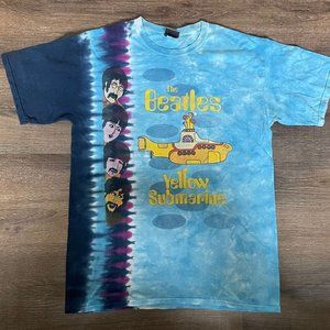 Vintage Liquid Blue Yellow Submarine The Beatles